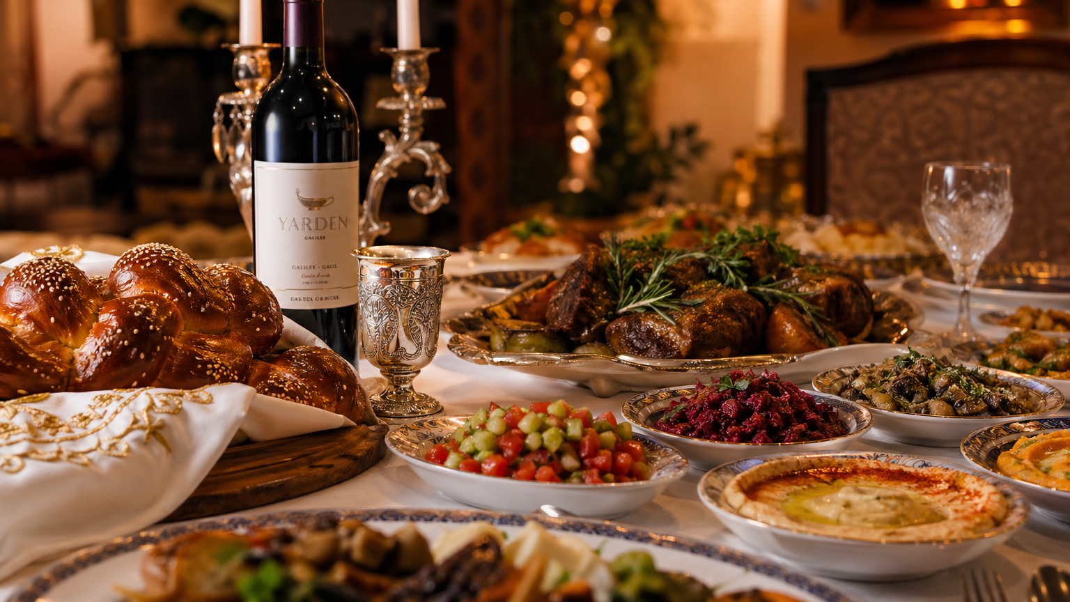 Elegant Shabbat Table